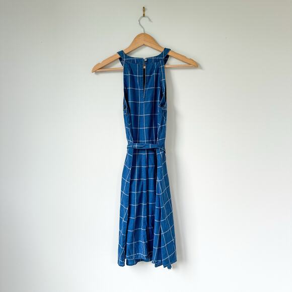 a new day Blue Plaid Mini Dress - Picture 3 of 7